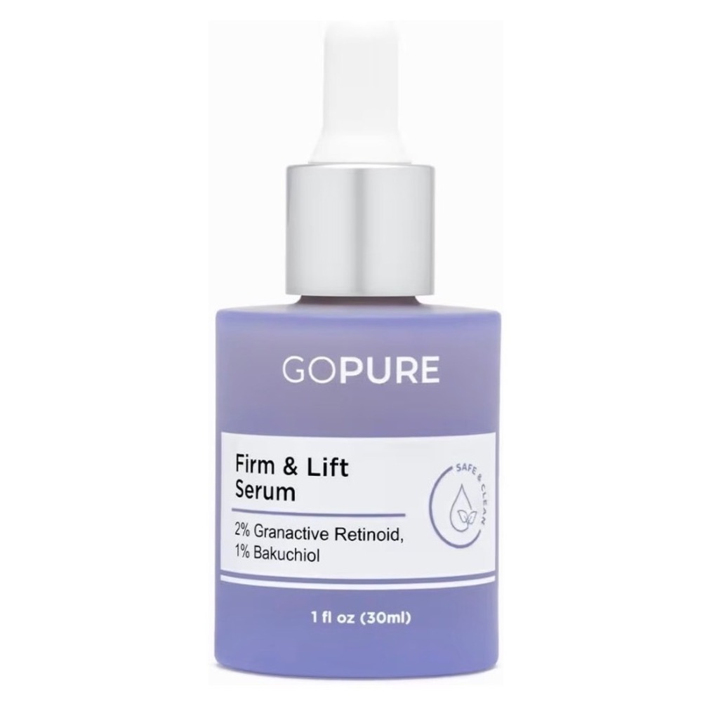 goPure Firm & Lift Serum 2% Granactive Retinoid 1% Bakuchiol Anti-Aging 1oz NEW